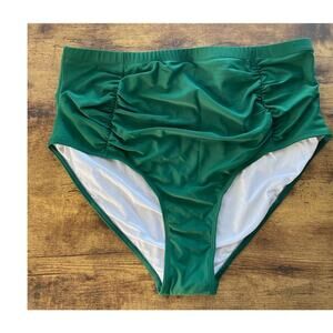 Womens XL Green Swimsuit  Botton New Vacation/Cruise Pool